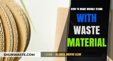 DIY Mobile Stand: Creative Upcycling with Everyday Waste Materials