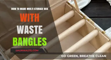 Creative DIY: Crafting Multi-Storage Boxes Using Recycled Waste Bangles