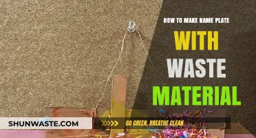 Creative DIY Name Plate Ideas Using Recycled Waste Materials