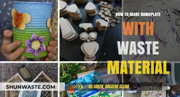 Creative DIY Nameplate Ideas Using Recycled Waste Materials at Home