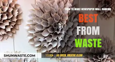 Creative Newspaper Wall Hanging: Transforming Waste into Stunning Decor