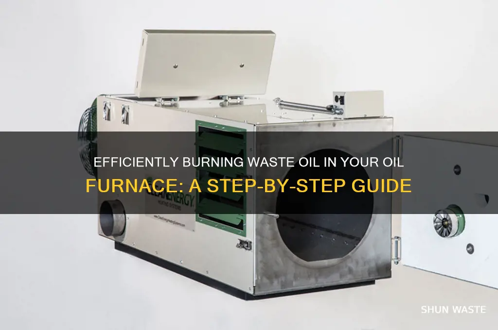 how to make oil furnace burn waste oil
