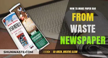 Eco-Friendly Crafting: Transforming Waste Newspaper into Useful Paper Bags