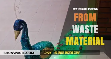 Crafting a Stunning Peacock from Recycled Waste Materials