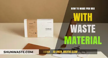 Creative DIY: Crafting a Pen Box Using Recycled Waste Materials