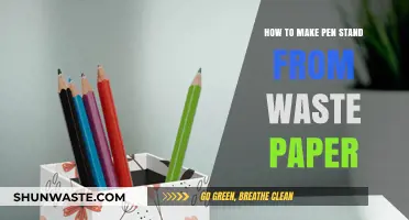 Creative DIY: Crafting a Pen Stand from Recycled Waste Paper