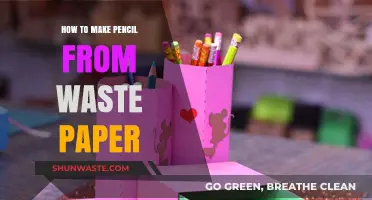 Eco-Friendly Crafting: Transforming Waste Paper into Usable Pencils