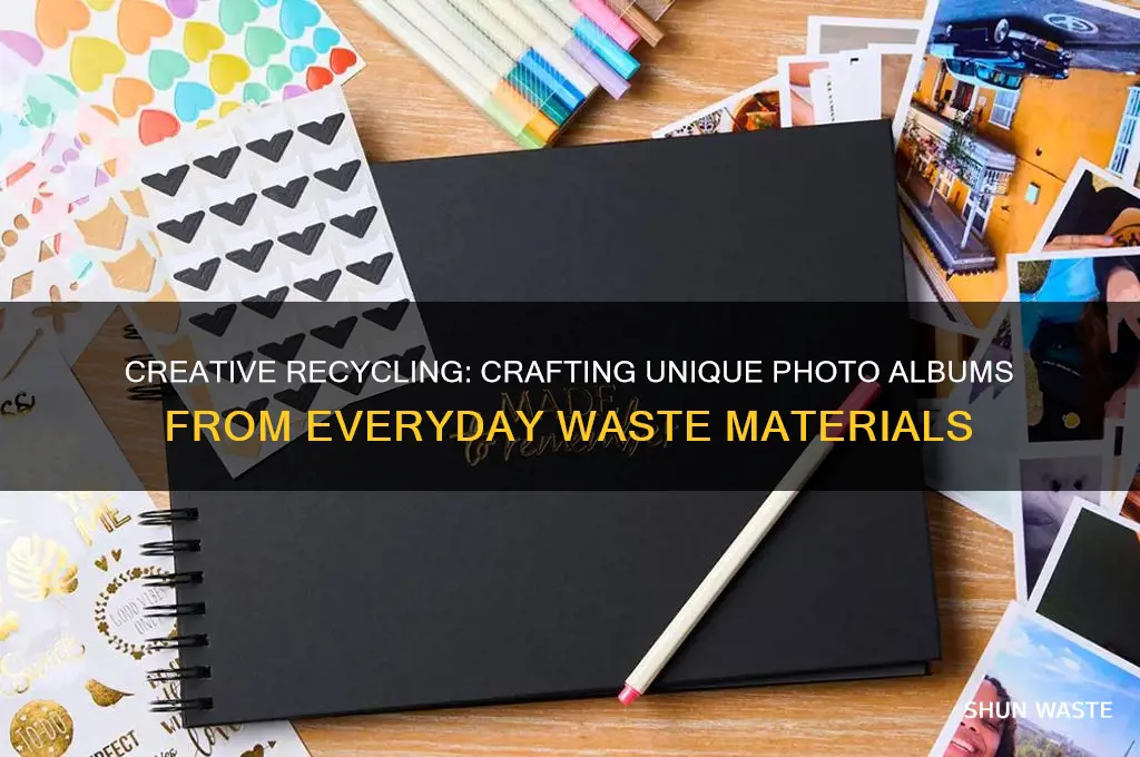 how to make photo album with waste material