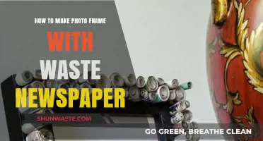 Creative DIY: Crafting Eco-Friendly Photo Frames Using Waste Newspaper