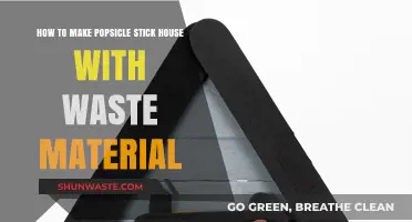 Crafting a Popsicle Stick House Using Recycled Waste Materials