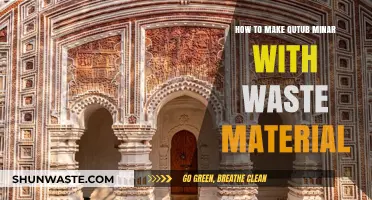 Eco-Friendly Crafting: Build a Qutub Minar Using Recycled Waste Materials