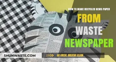 Eco-Friendly Crafting: Transforming Waste Newspaper into Recycled News Paper