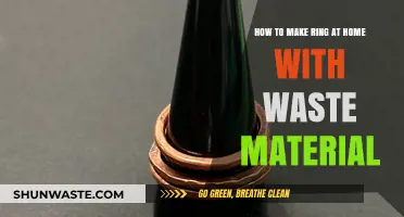 Creative DIY: Crafting Unique Rings from Recycled Waste Materials at Home