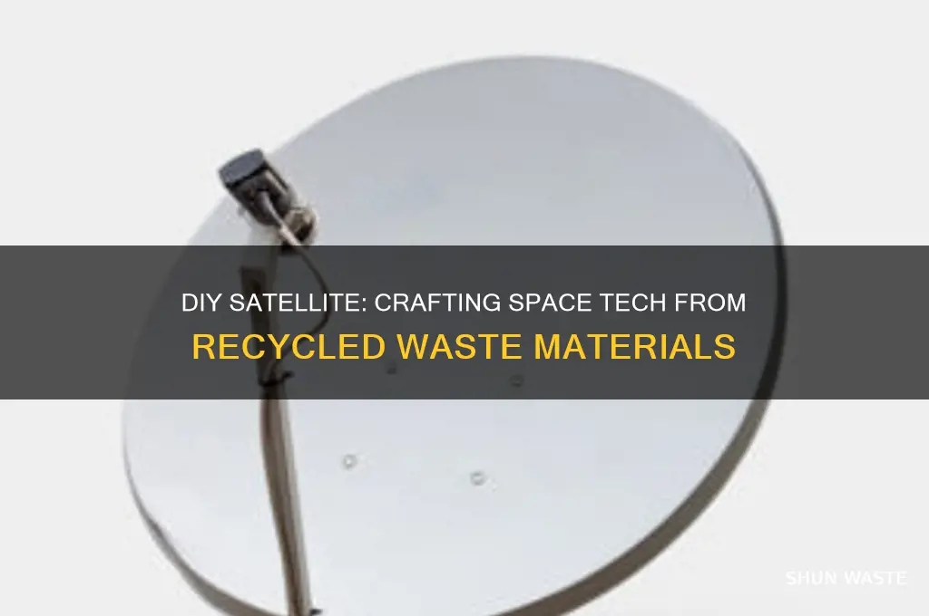 how to make satellite from waste material