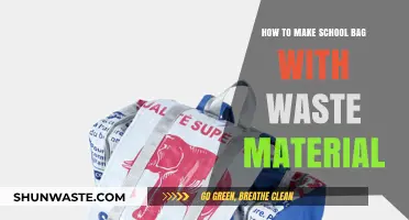 Eco-Friendly DIY: Crafting a School Bag from Recycled Waste Materials