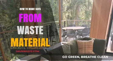 Creative DIY: Crafting a Cozy Sofa from Upcycled Waste Materials