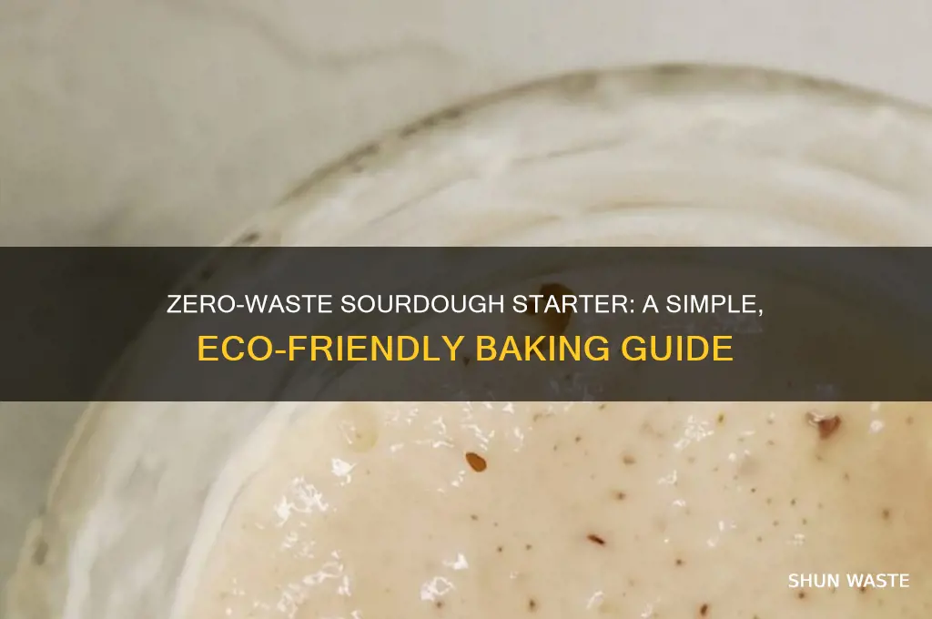 how to make sourdough starter without waste