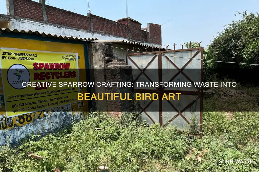 how to make sparrow from waste material
