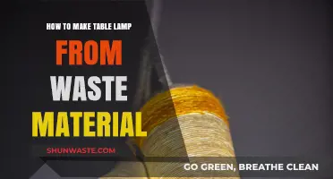 Creative DIY: Crafting a Table Lamp from Recycled Waste Materials
