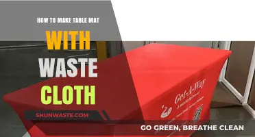 Creative Upcycling: Crafting Table Mats from Waste Cloth Easily