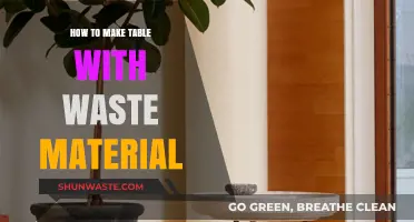 Creative DIY: Crafting Eco-Friendly Tables from Recycled Waste Materials