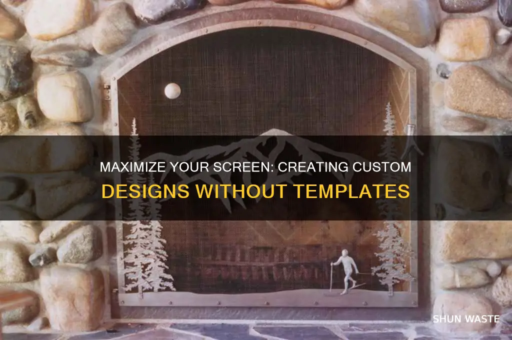 how to make the wasted screen no templates