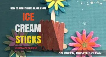 Creative Crafts: Transforming Waste Ice Cream Sticks into Useful Items