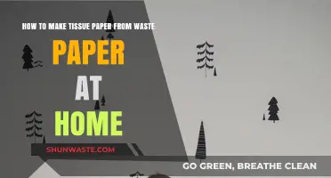 DIY Tissue Paper: Crafting Eco-Friendly Tissues from Home Waste Paper