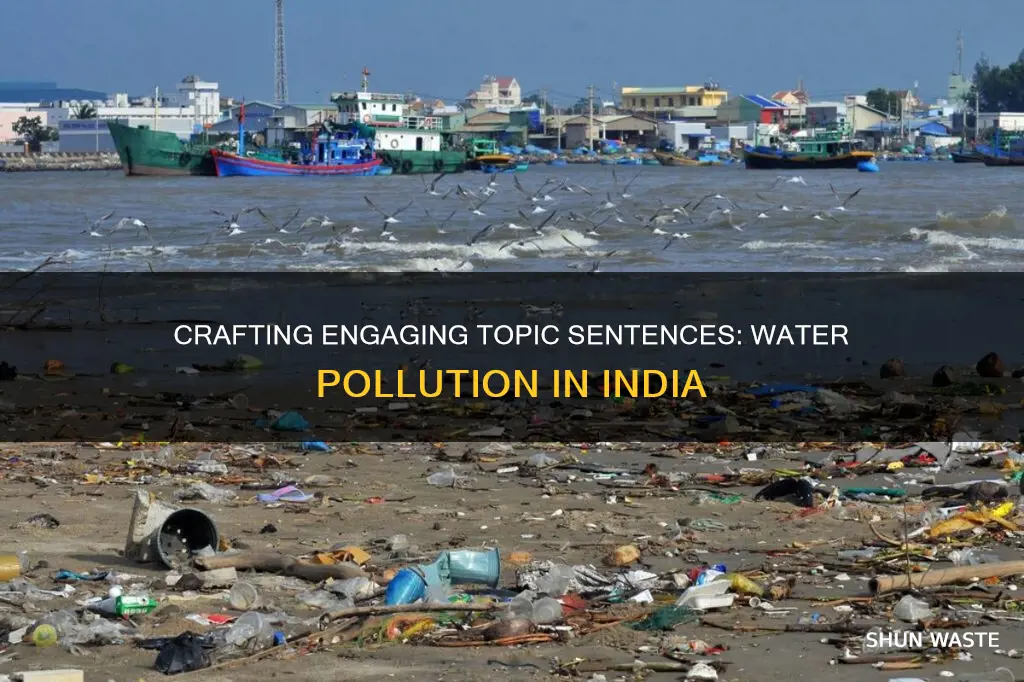 how to make topic sentence of water pollution indai