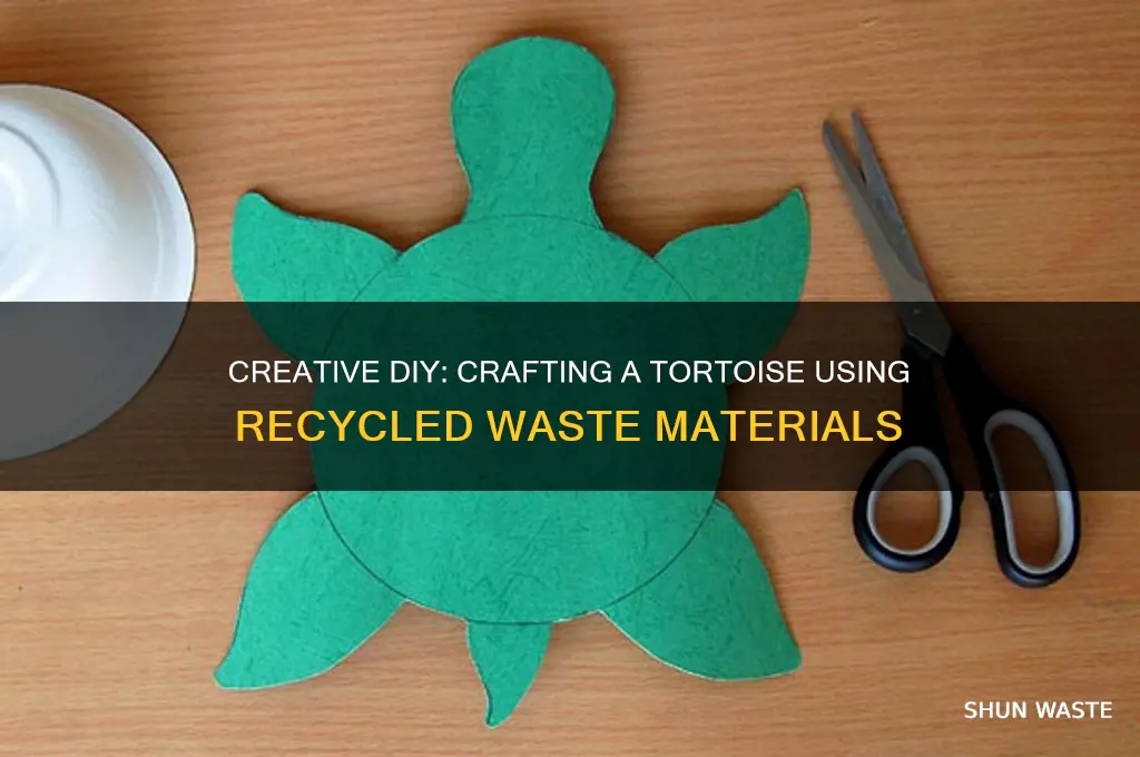 how to make tortoise with waste material
