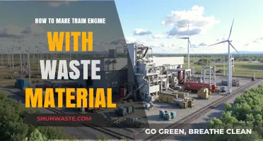 Creative Recycling: Crafting a Train Engine from Waste Materials