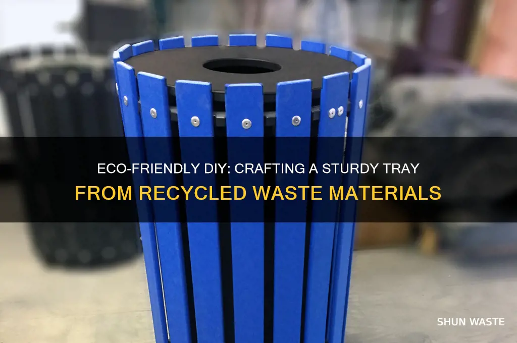 how to make tray from waste material