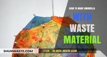 Creative Upcycling: Crafting a Durable Umbrella from Everyday Waste Materials