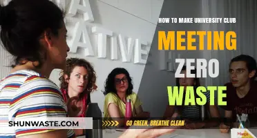 Sustainable University Clubs: Tips for Zero-Waste Meetings and Events