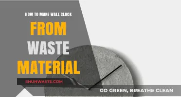 Creative DIY: Crafting a Unique Wall Clock from Recycled Waste Materials