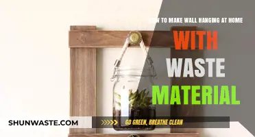 Creative DIY Wall Hanging Ideas Using Recycled Waste Materials at Home