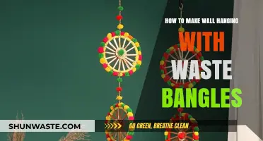 Creative DIY: Transform Waste Bangles into Stunning Wall Hangings