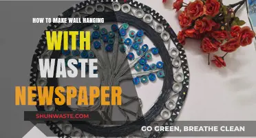 Creative DIY: Transform Waste Newspaper into Stunning Wall Hangings
