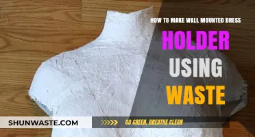 DIY Wall-Mounted Dress Holder: Upcycling Waste into Functional Decor