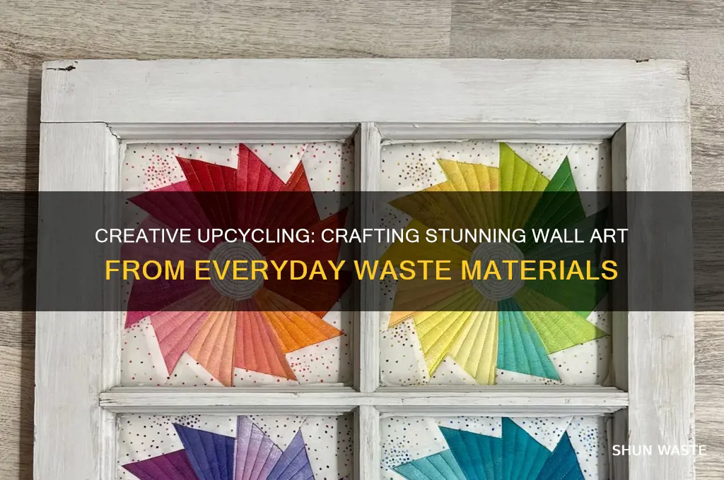 how to make wall piece from waste material