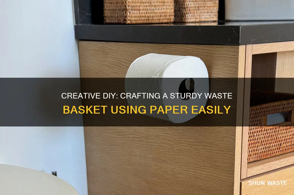 how to make waste basket with paper