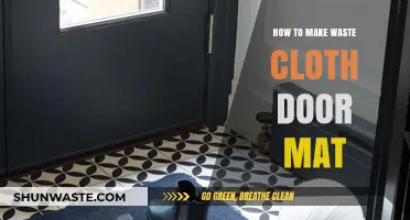 Creative Upcycling: Crafting a Durable Door Mat from Waste Cloth