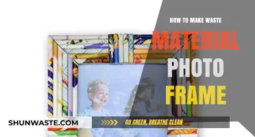 Creative DIY: Crafting Unique Photo Frames from Recycled Waste Materials