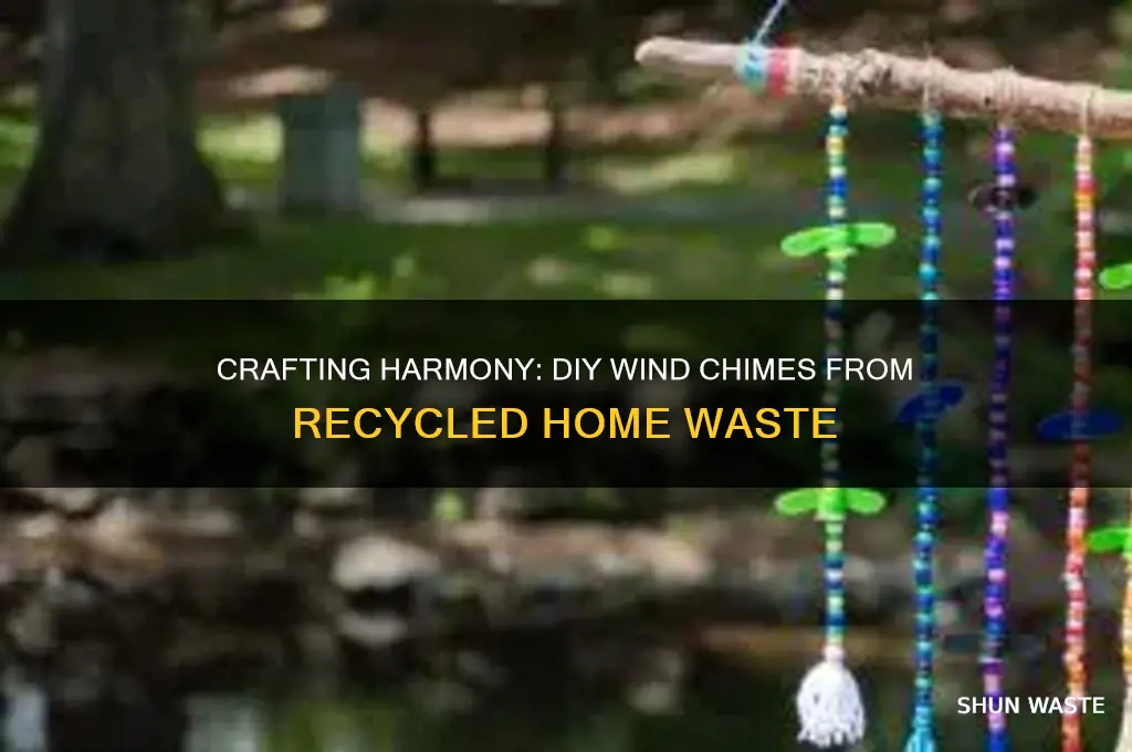 how to make wind chime at home with waste material