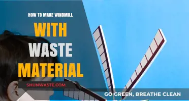 Eco-Friendly DIY: Crafting a Windmill from Recycled Waste Materials