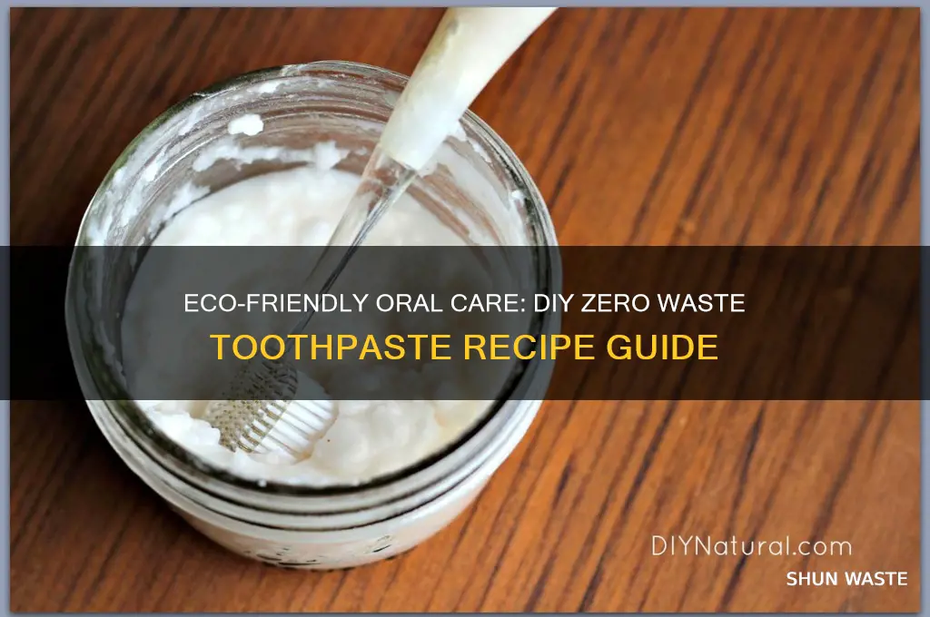 how to make your own toothpaste zero waste