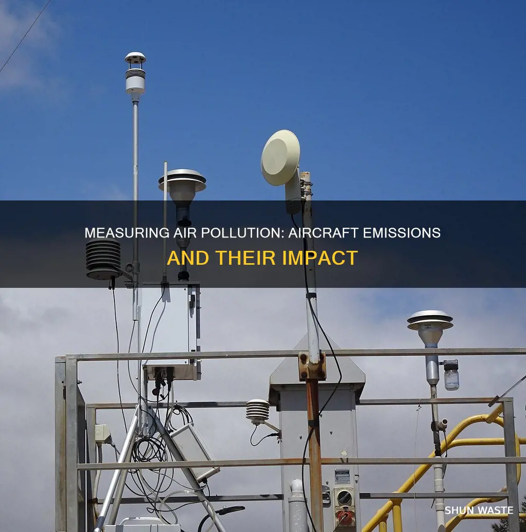 how to measure air pollution by airplanes