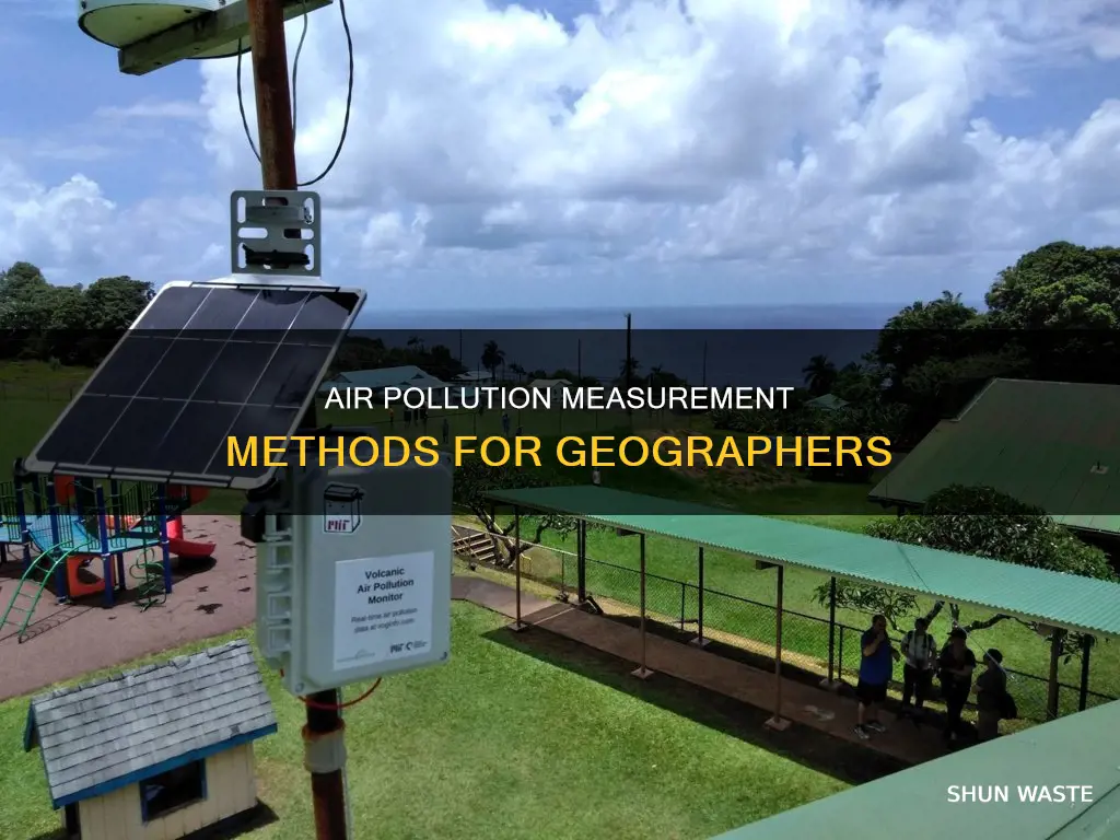 how to measure air pollution geography