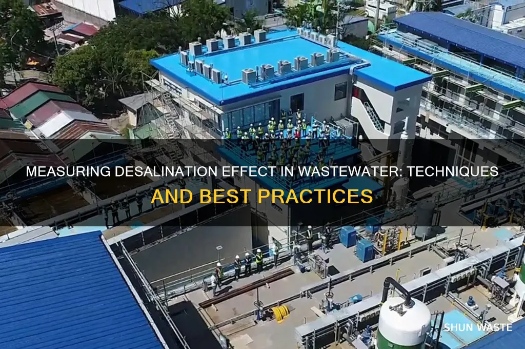 how to measure desalination effect in waste water