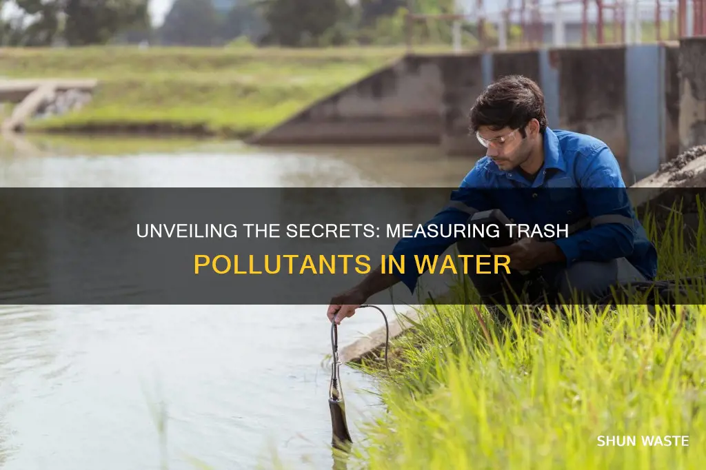 how to measure trash pollutants in water